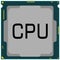 Cpu processor intel core chip hardware for computer pc motherboard technology element illustration graphic