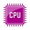 Cpu processor vector icon