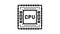 cpu semiconductor manufacturing line icon animation
