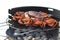 Crab on charcoal grill