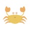 Crab. Colorful cute red crab illustration.