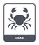 crab icon in trendy design style. crab icon isolated on white background. crab vector icon simple and modern flat symbol for web