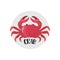 Crab icon. Vector illustration. Seafood. infographic element.