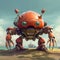 Crab Robot Digital Illustration