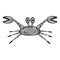 Crab sign icon.