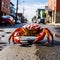 Crab on the Street - 3D Rendered Hyper-Realistic Photograph