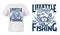 Crab t-shirt print mockup, sea and ocean fishing