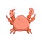 Crab vector. Hand drawn illustrations. doodle , line. sketch crab, sea animal. on white isolated