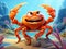 Crabs cartoon for you design  Made With Generative AI illustration