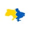 Crack on the map of Ukraine - decline, ruin, collapse, failure, disintegration and decimposition of Ukrainian country