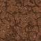 Cracked Brown Soil. Seamless Tileable Texture.