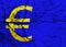 Cracked Euro symbol