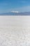 The cracked ground at the Bonneville Salt Flats in Utah.