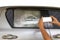 Cracked side car window glass on road . Damaged car window. .Car accident claims via insurance apps