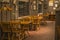 Cracker Barrel Restaurant indoor social distanced tables and chairs