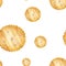 Cracker biscuit seamless background.