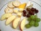 Crackers, Cheese and Fruit