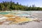 Cracking lake in Norris Geyser Basin, Yellowstone National Park