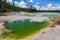 Crackling Lake at Norris Geyser Basin at Yellowstone National Park Wyoming USA