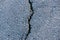 Cracks in old asphalt, background