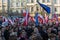 Cracow, Main Square - The demonstration of the Committee of Defence of Democracy against the break of law through the government