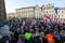 Cracow, Main Square - The demonstration of the Committee of Defence of Democracy against the break of law through the government