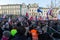 Cracow, Main Square - The demonstration of the Committee of Defence of Democracy against the break of law through the government