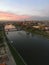 Cracow, Vistula, Wawel, bird flight