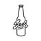 Craft Beer. Beer lettering illustration. Craft beer label badge emblem