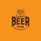 Craft Beer Logo. Brewing Company Logo. Beer Pub Emblem or Signboard. Hop Cones and Typographic Composition.