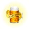 Craft beer realistic drawn icon.