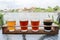 Craft Beers in a Flight