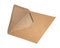 Craft brown paper envelope for mail isolated on the white background