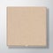 Craft Cardboard Pizza Box Container Template. Realistic Carton Texture Paper Packaging Mock Up with Soft Shadow