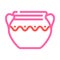 craft clay crockery color icon vector illustration