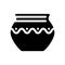 craft clay crockery glyph icon vector illustration