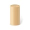 Craft cylinder set. Front view of natural paper tube and kraft paper tube isolated on white background