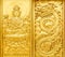 Craft of golden Guan Yin and dragon