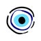 Craft hand drawn Turkish evil eye. Mandala greek evil eye. Symbol of protection in Turkey, Greese, Cyprus. Blue Turkish Fatima`s