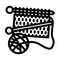 craft knitting wool line icon vector illustration