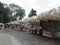 Craft stands of the artisanal crafts fair in Recoleta, Buenos Aires, Argentina.