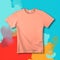 Crafters\\\' oasis: premium mockup of t-shirt for creative ventures