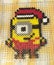 Crafts Beads Beading Arts Minions Mosaic Minion Captain America Despicable Me Cartoon Movie Character Collage