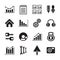 Crafts icons set of signals