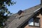 Craftsman installs a photovoltaic system on the roof of a single-family home