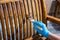 Craftsman at work on a wooden chair