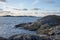 Craggy coastline in western Sweden