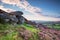 Crags and Heather on Simonside Hills