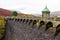 The Craig Goch reservoir and dam intake tower.