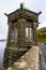 The Craig Goch reservoir and dam intake tower.